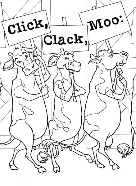 Click Clack Moo Cows That Type coloring page - ColouringPages