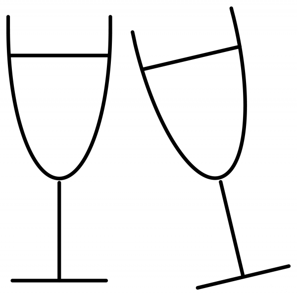 Clinking Glasses Emoji coloring page image