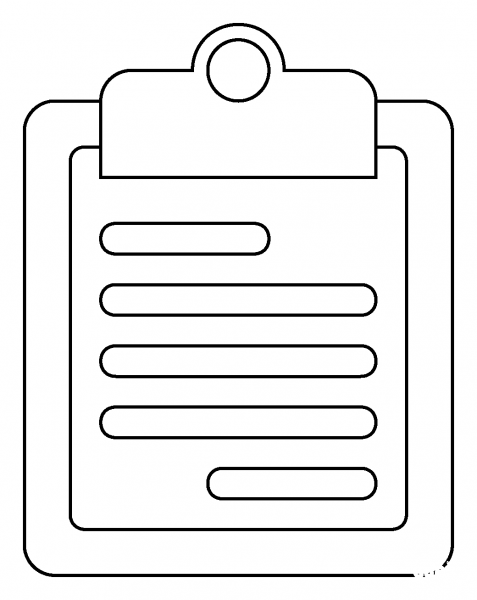 Clipboard Emoji coloring page image