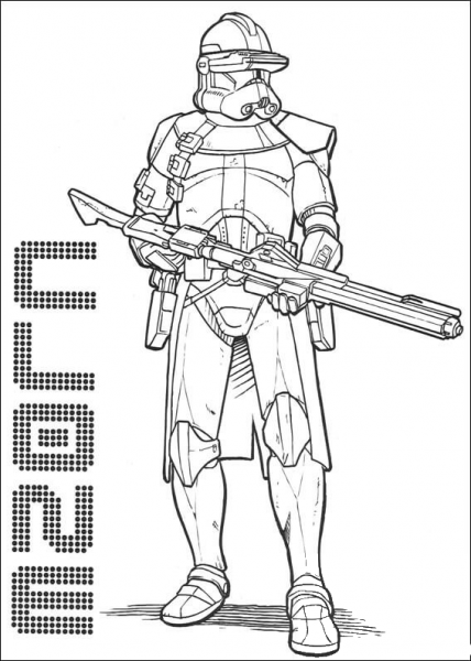 Clone Commander Cody coloring page image