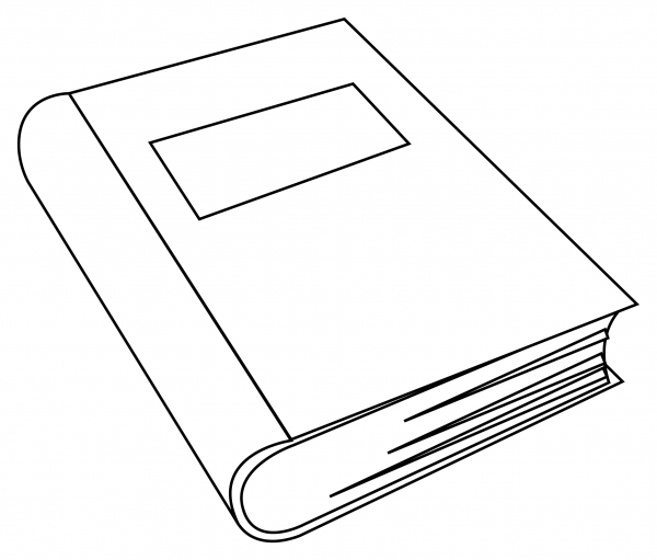 Closed Book coloring page image