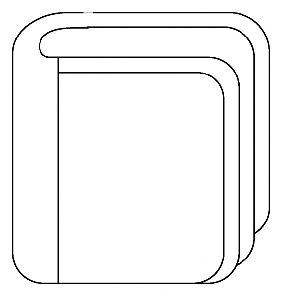Closed Book Emoji coloring page image
