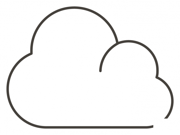 Cloud coloring page image