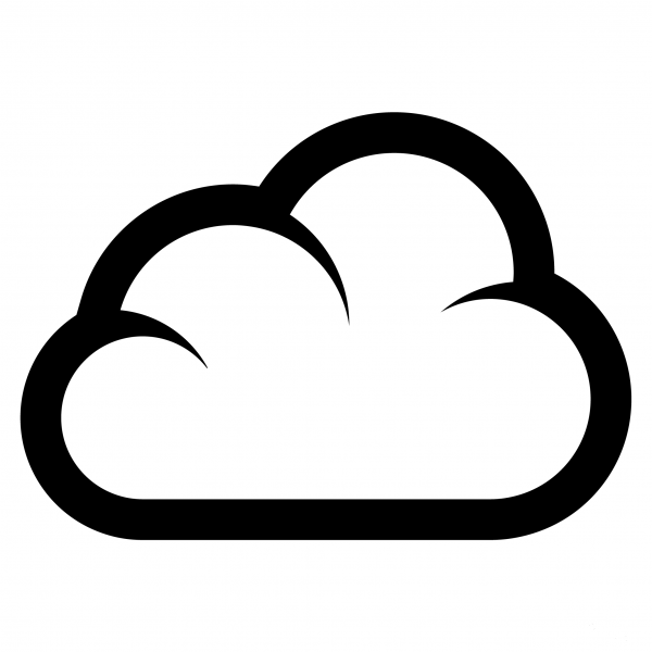 Cloud Emoji coloring page image