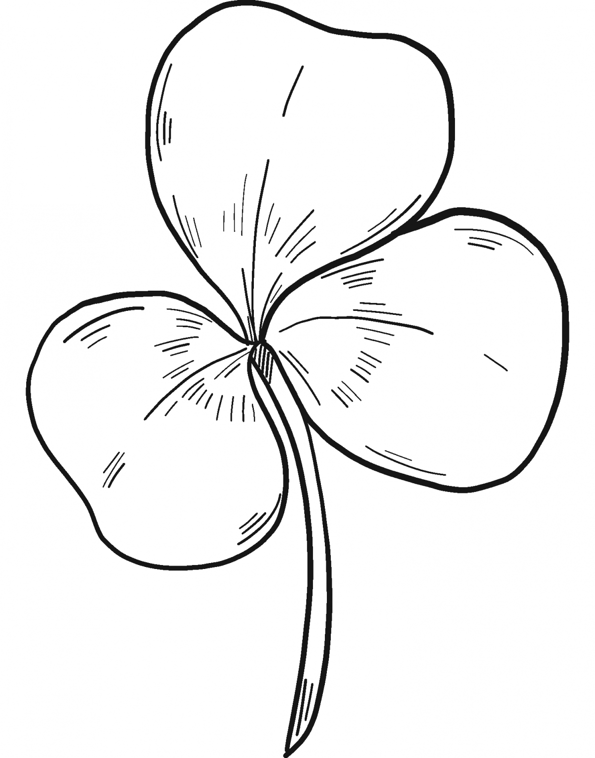 Clover coloring page - ColouringPages