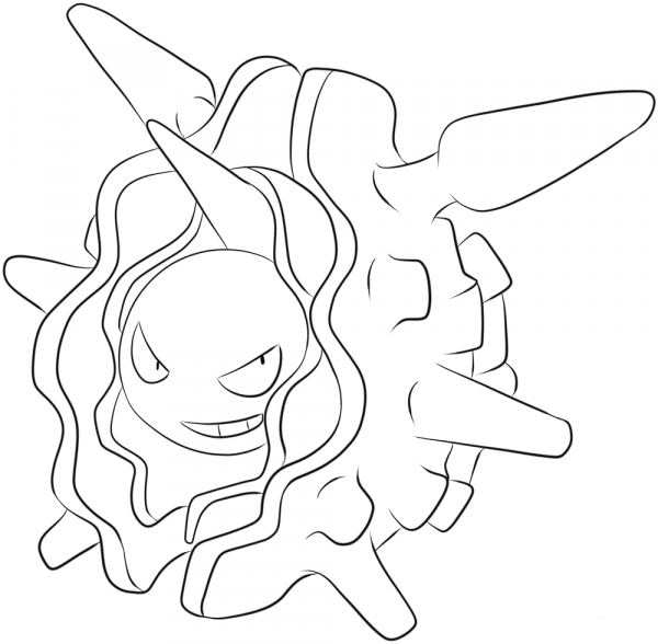 Cloyster coloring page image