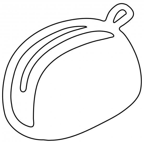 Clutch Bag Emoji coloring page image