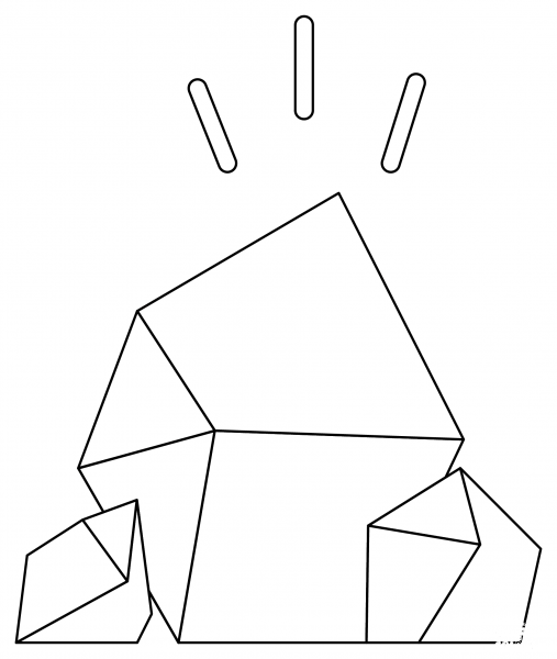 Coal coloring page image