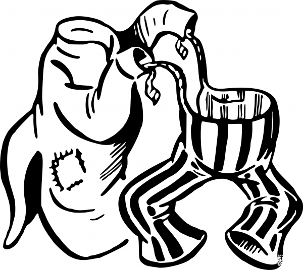 Coat Dancing with Trousers coloring page image