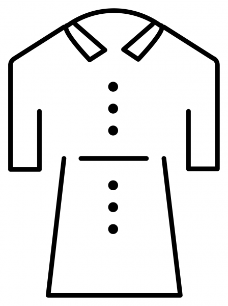 Coat Emoji coloring page image