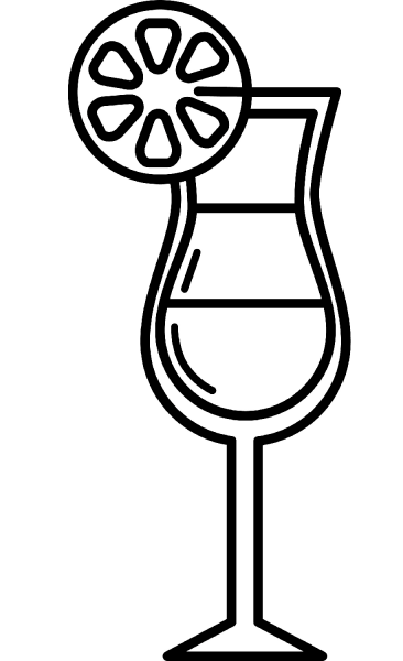 Cocktail coloring page image