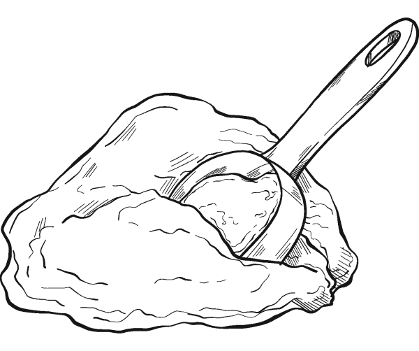 Cocoa Powder coloring page image