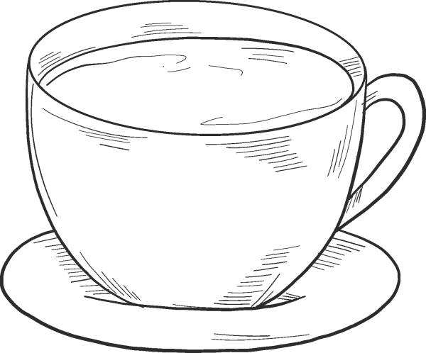Coffee Cup coloring page image
