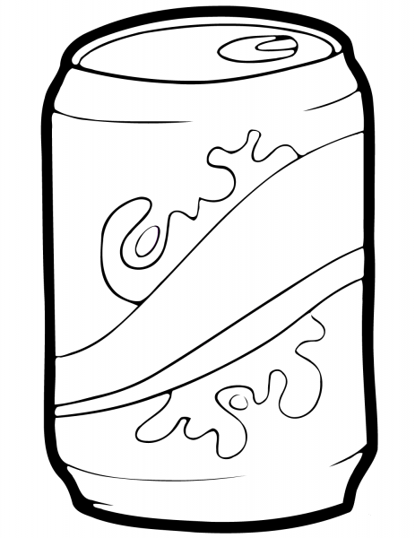 Cola Can coloring page image