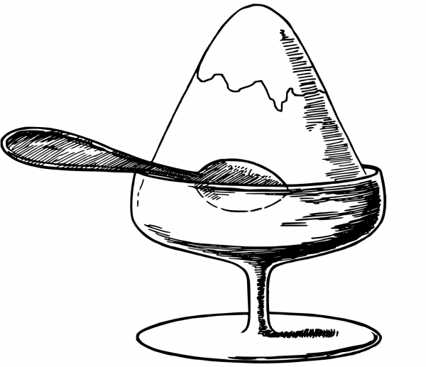 Cold Dessert coloring page image