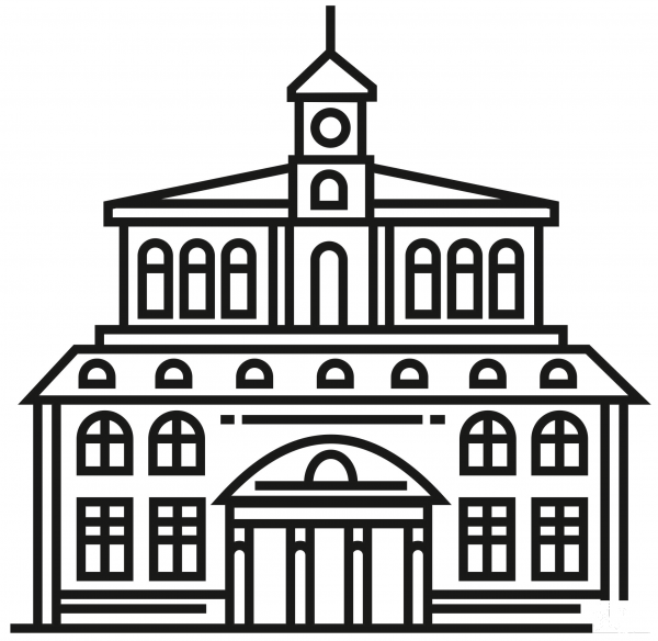 College Building coloring page image