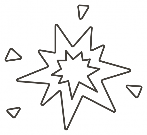 Collision coloring page image