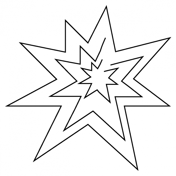 Collision Emoji coloring page image