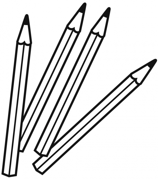 Colored Pencils coloring page image