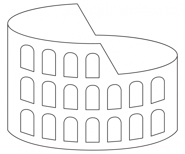 Colosseum coloring page image