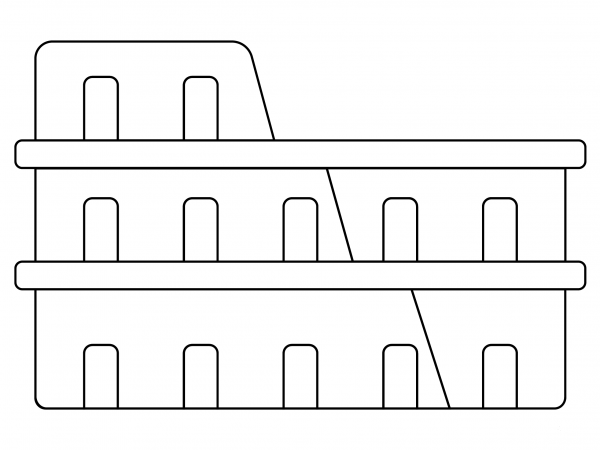 Colosseum coloring page image