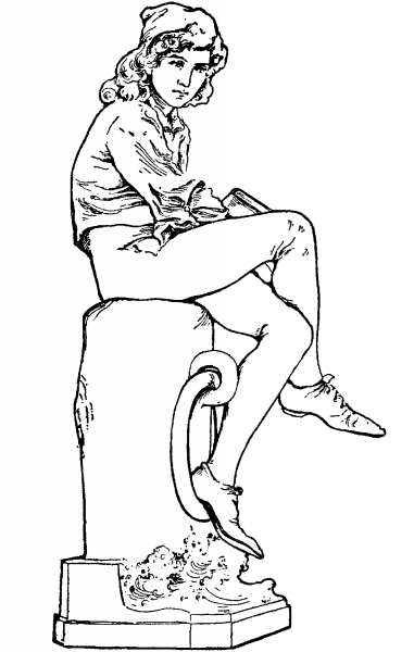 Columbus as a Boy coloring page image
