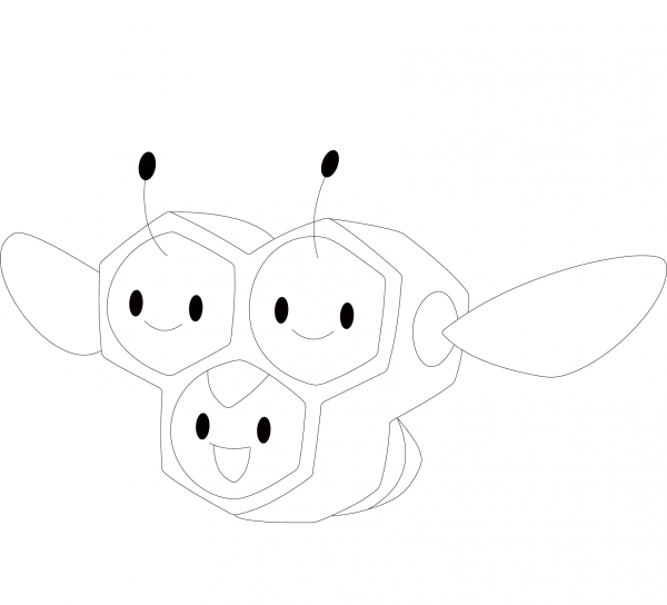 Combee coloring page image