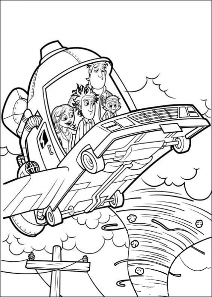 Company In The Car  coloring page image