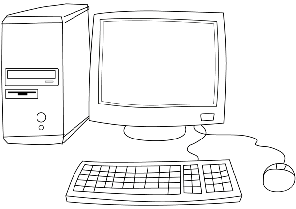Computer coloring page image