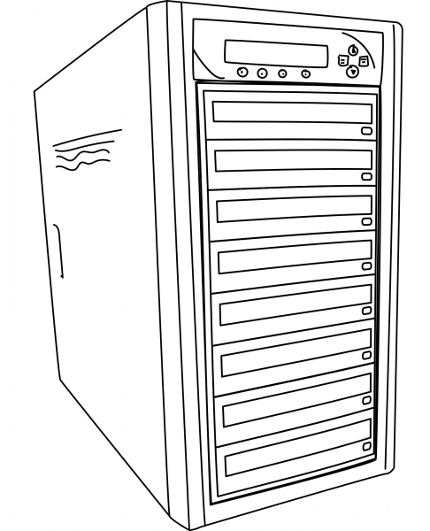 Computer coloring page image