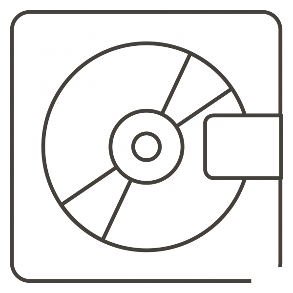 Computer Disk coloring page image