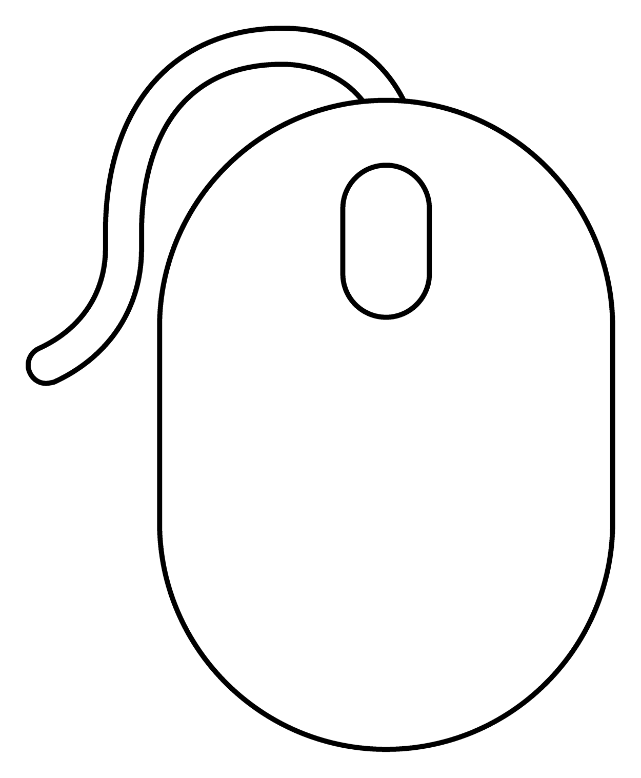 Computer Mouse Emoji coloring page - ColouringPages