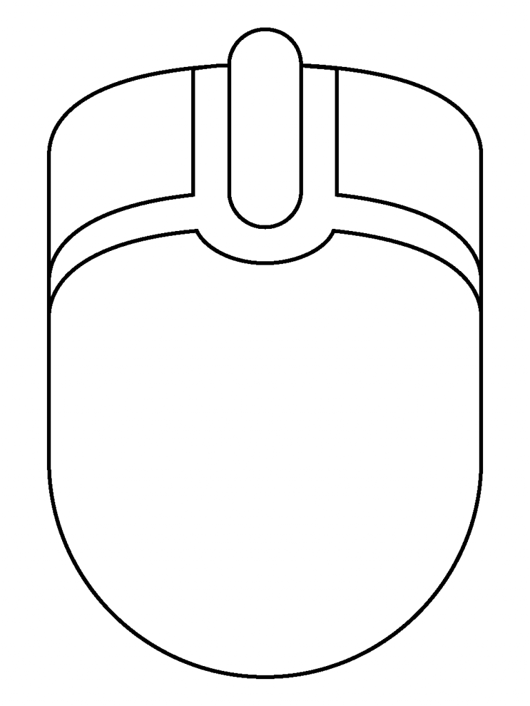 Computer Mouse Emoji coloring page - ColouringPages