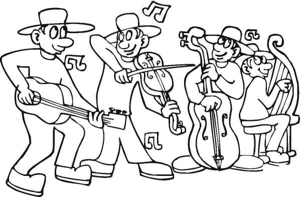 Concert  coloring page image