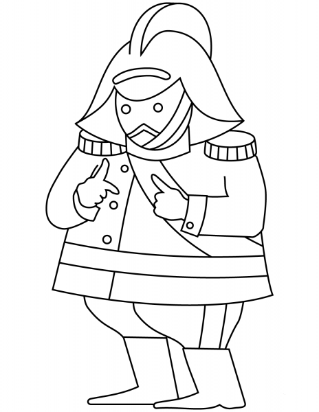 Conductor coloring page image