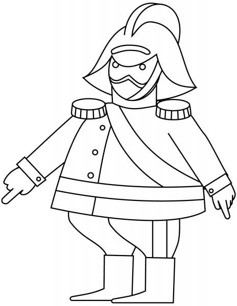 Conductor coloring page image