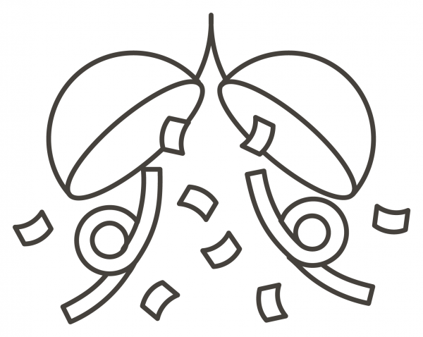Confetti Ball coloring page image