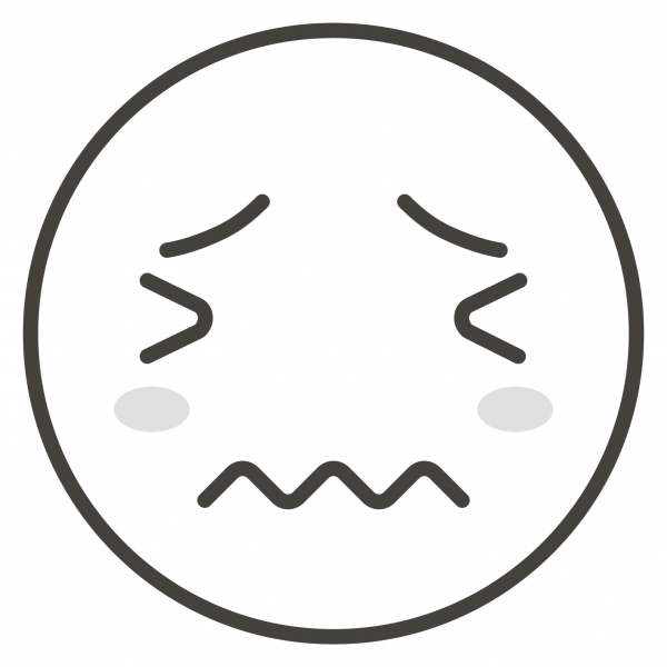 Confounded Face coloring page image