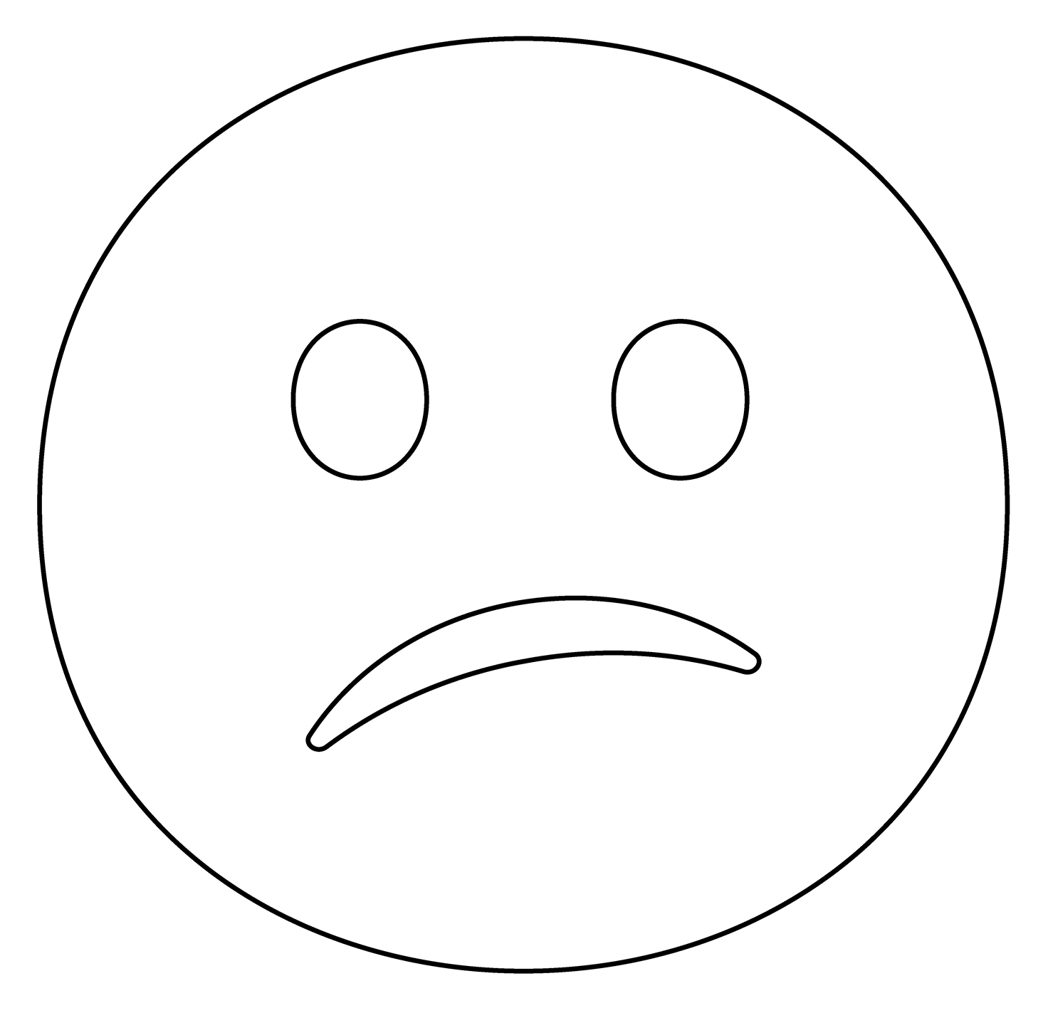 Confused Face Emoji coloring page - ColouringPages