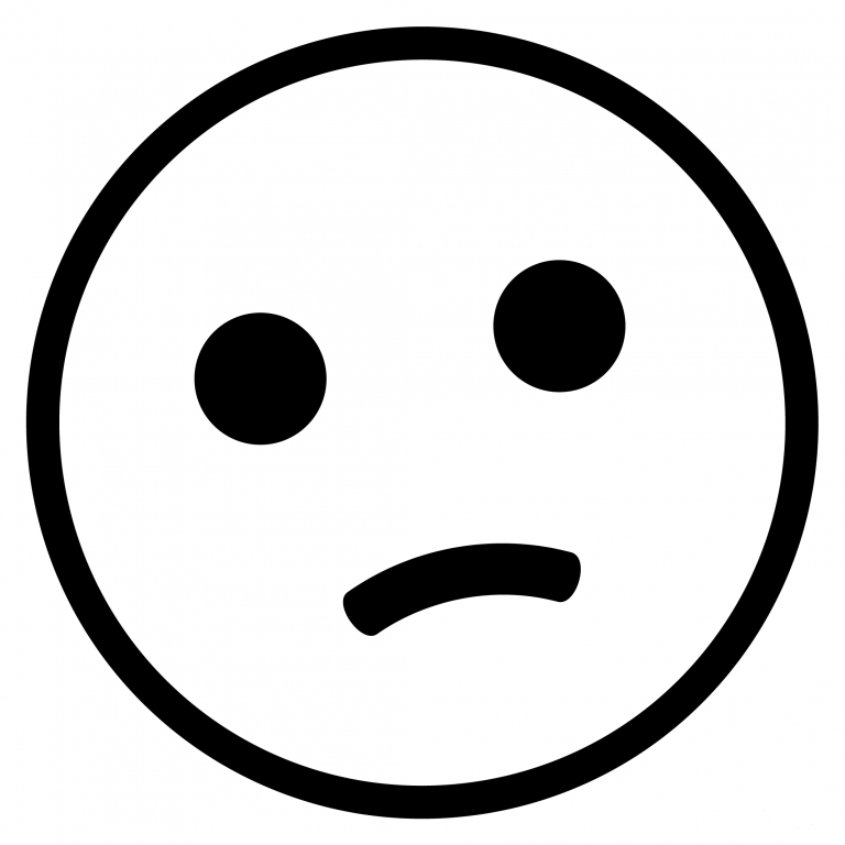 Confused Face Emoji coloring page - ColouringPages