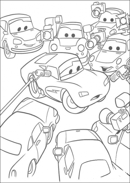 Congratulations to McQueen coloring page image