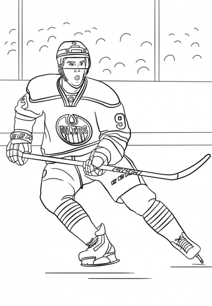 Connor McDavid coloring page image