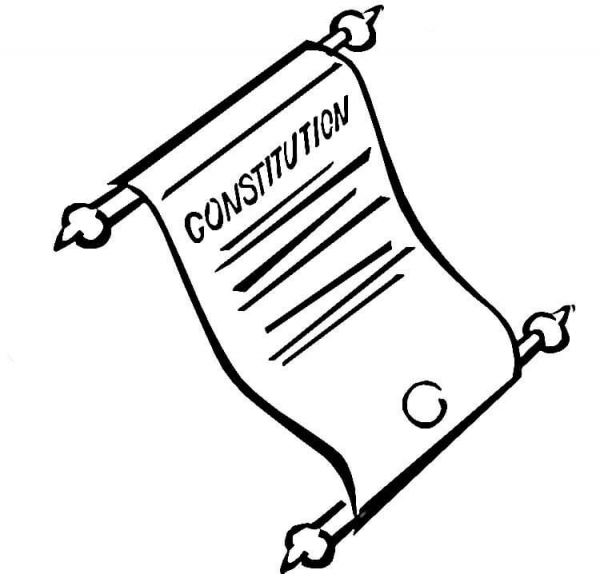 Constitution coloring page image