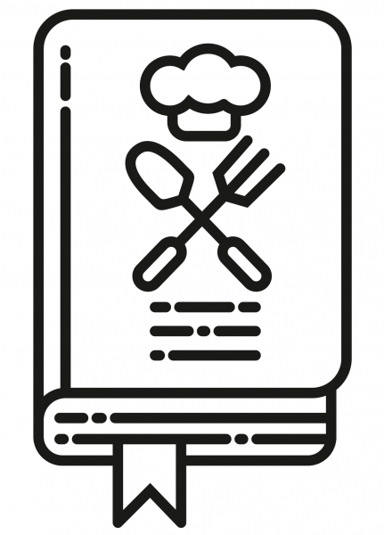 Cookbook coloring page image