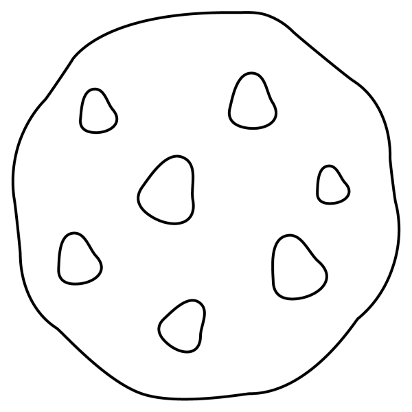 Cookie Emoji coloring page image