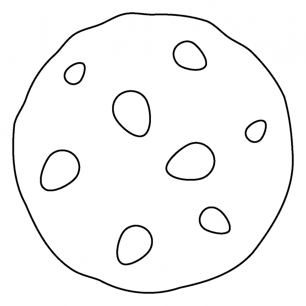 Cookie Emoji coloring page image