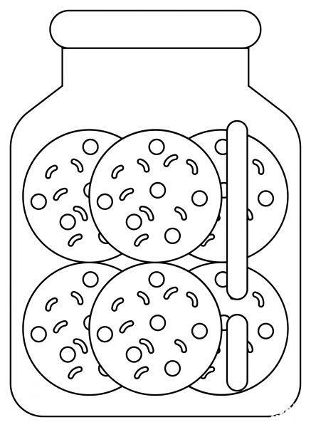 Cookie Jar coloring page image