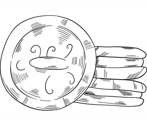 Cookies coloring page image