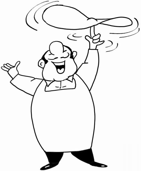 Cooking Chef  coloring page image