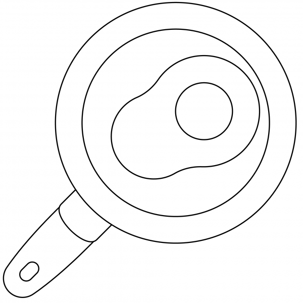 Cooking Emoji coloring page image